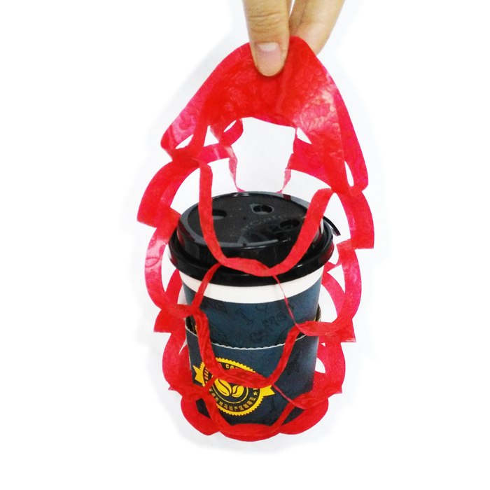non woven collapsible cup carrier